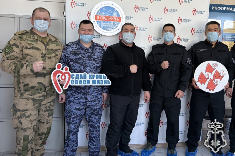 Сотрудники Росгвардии поддержали ведомственную донорскую акцию в Астрахани 