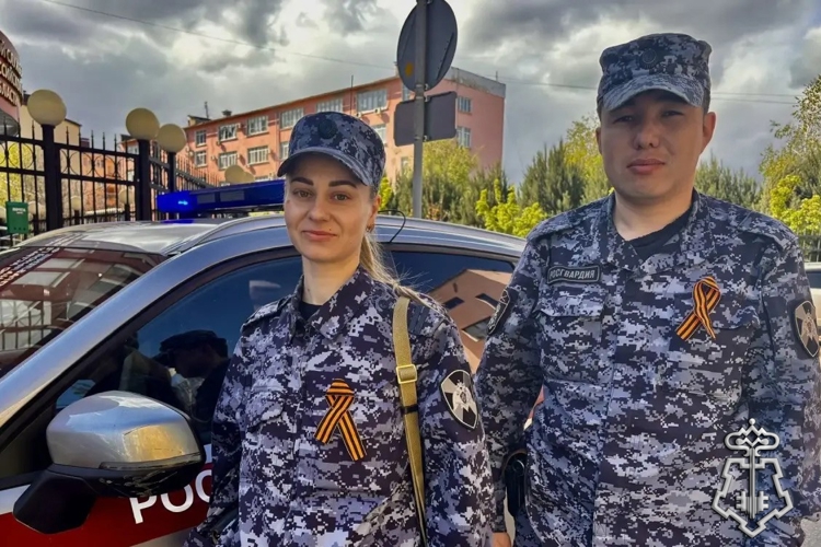 В Астрахани росгвардейцы присоединились к Всероссийской акции «Георгиевская ленточка»