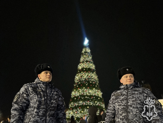 Росгвардейцы примут участие в обеспечении правопорядка в новогодние праздники в Астраханской области